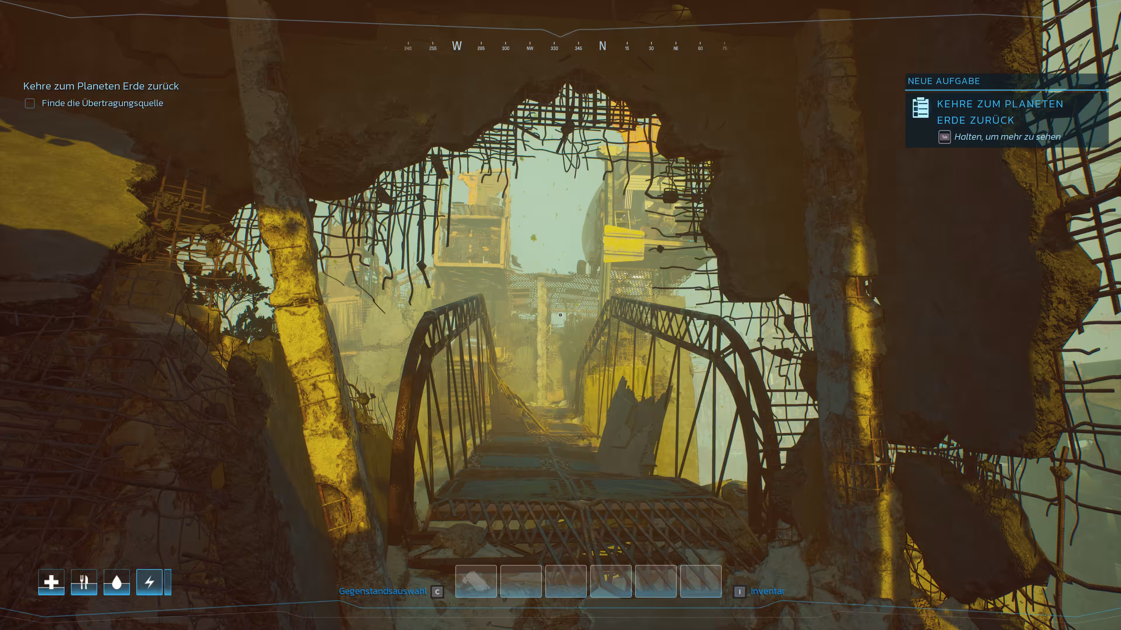 Der einzige Weg führt dort hinein.. Bild: Der einzige Weg führt dort hinein..