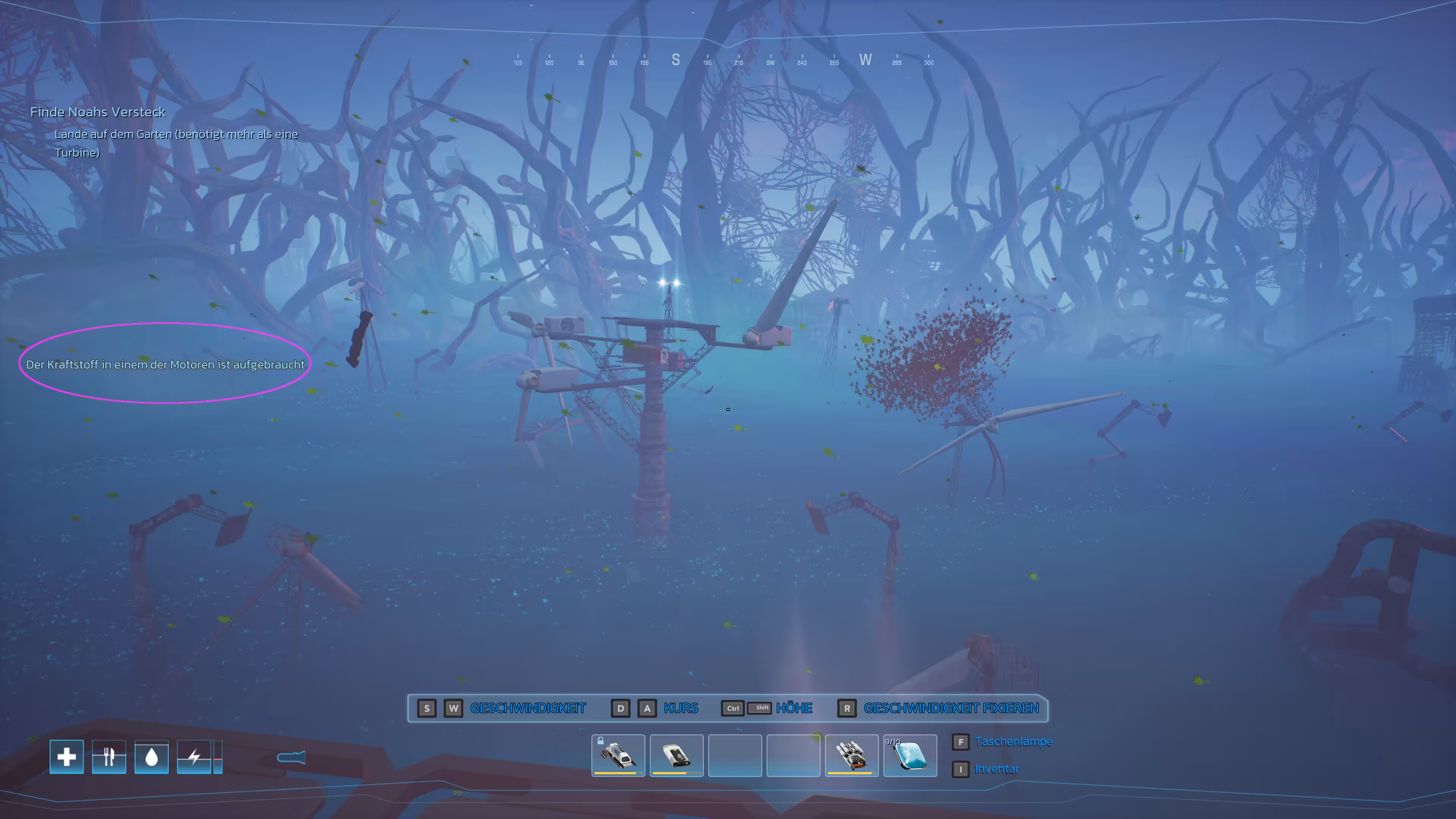 Der Notlandeplatz ist zu weit entfernt? Bild: Der Notlandeplatz ist zu weit entfernt?