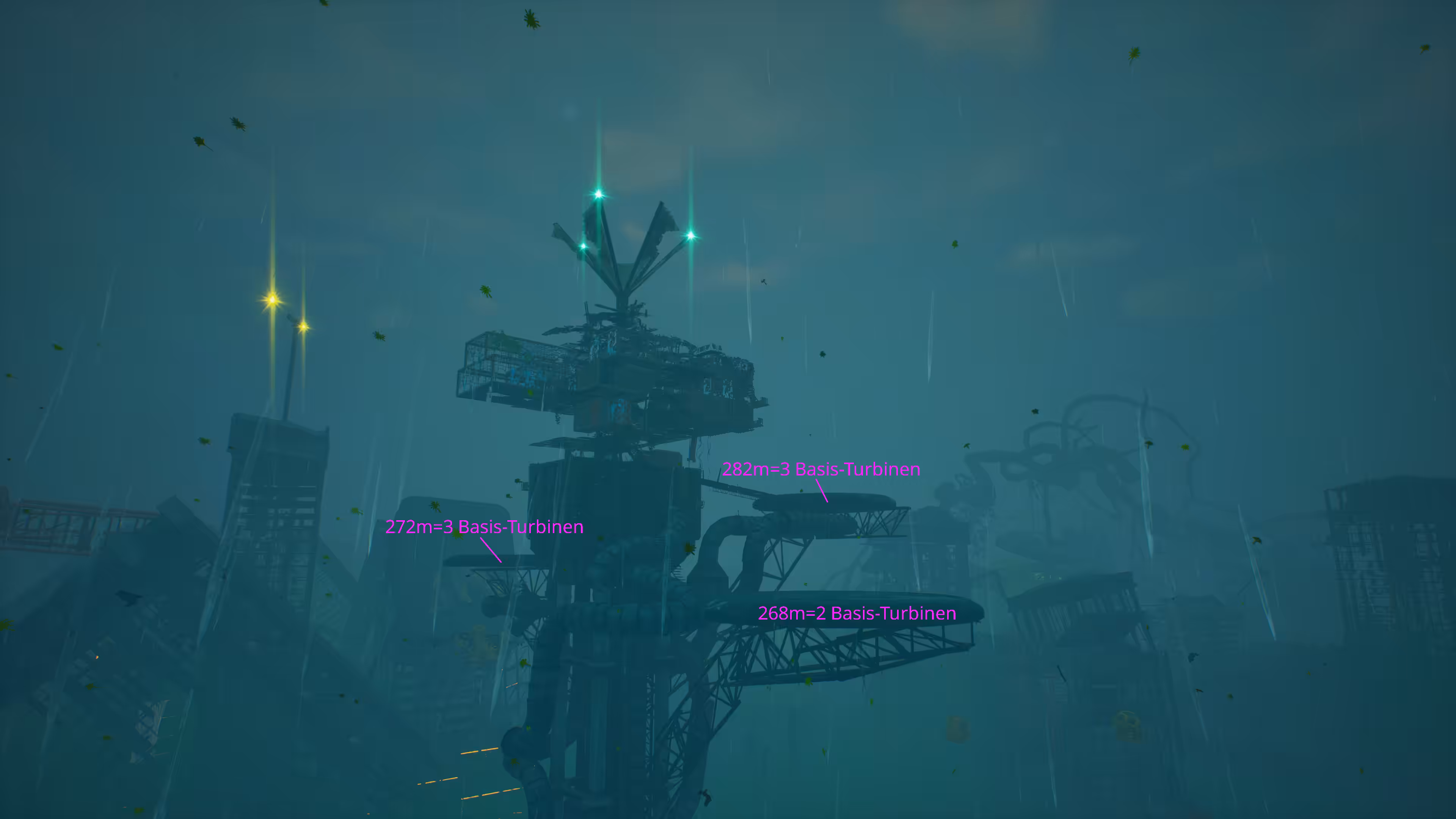 3 grün-weiße Positionslichter? Bild: 3 grün-weiße Positionslichter?