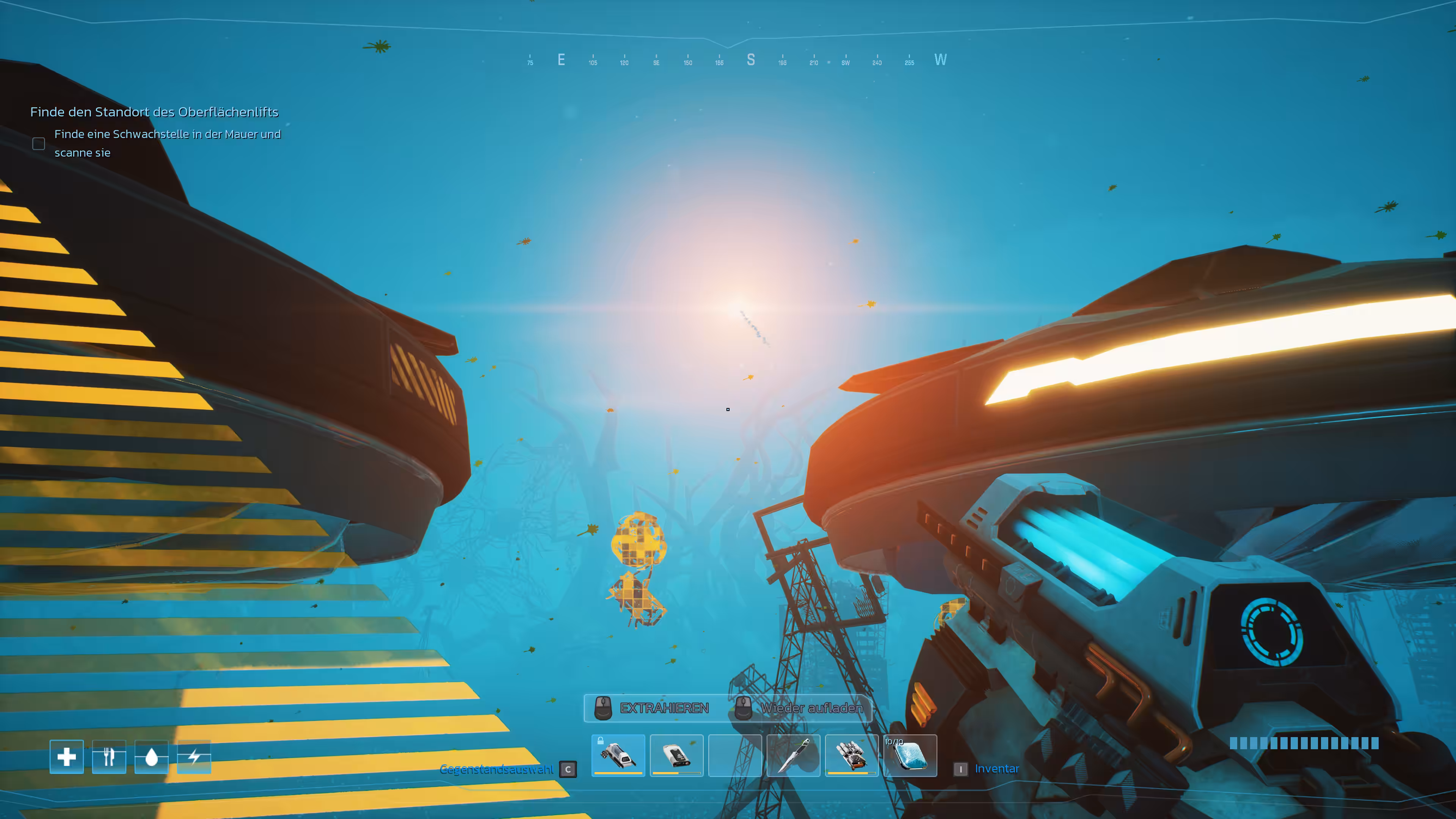 Eine abstürzende Kapsel.. Bild: Eine abstürzende Kapsel..