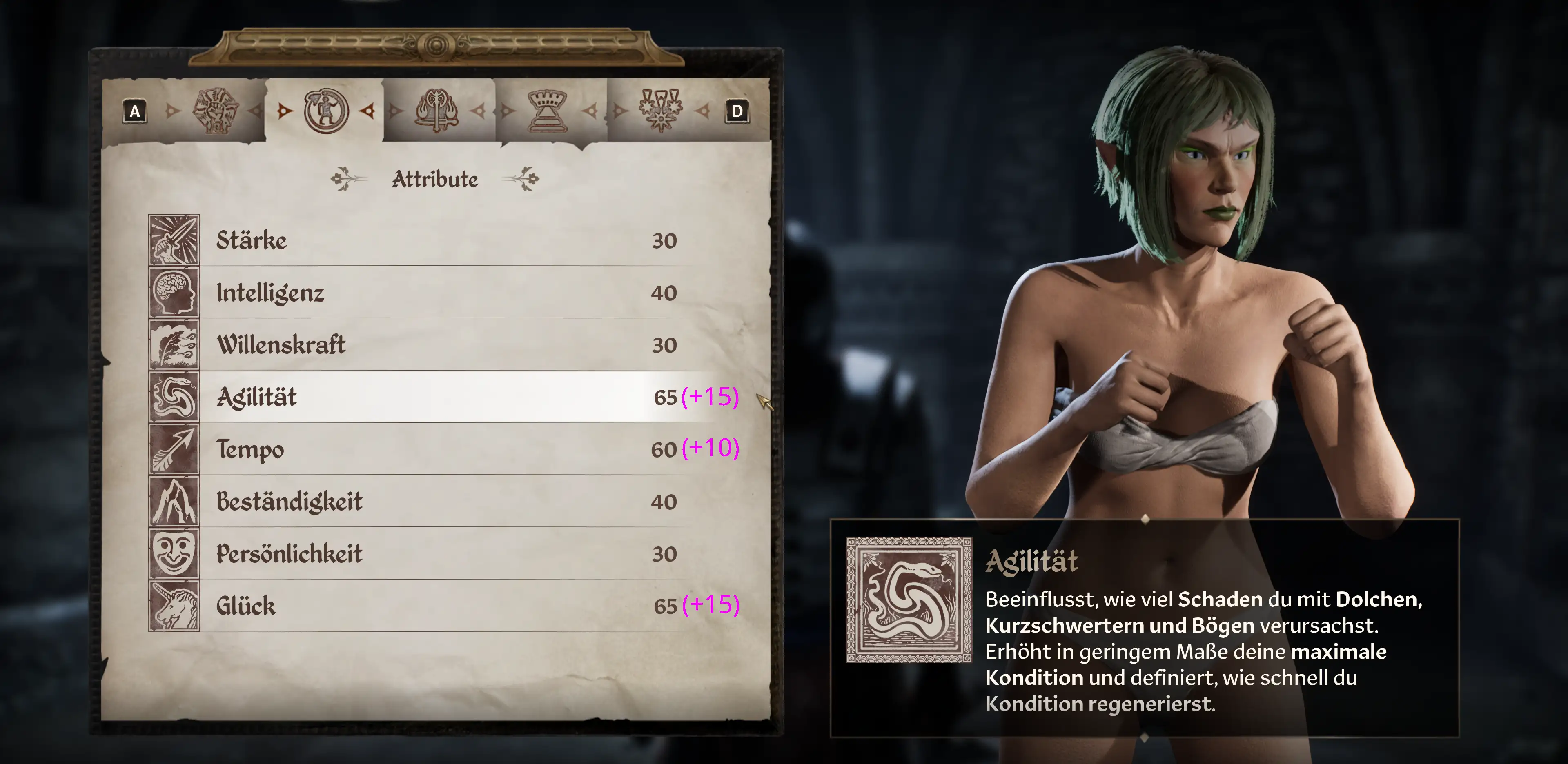 Die Attribute haben sich verändert.. Bild: Die Attribute haben sich verändert..