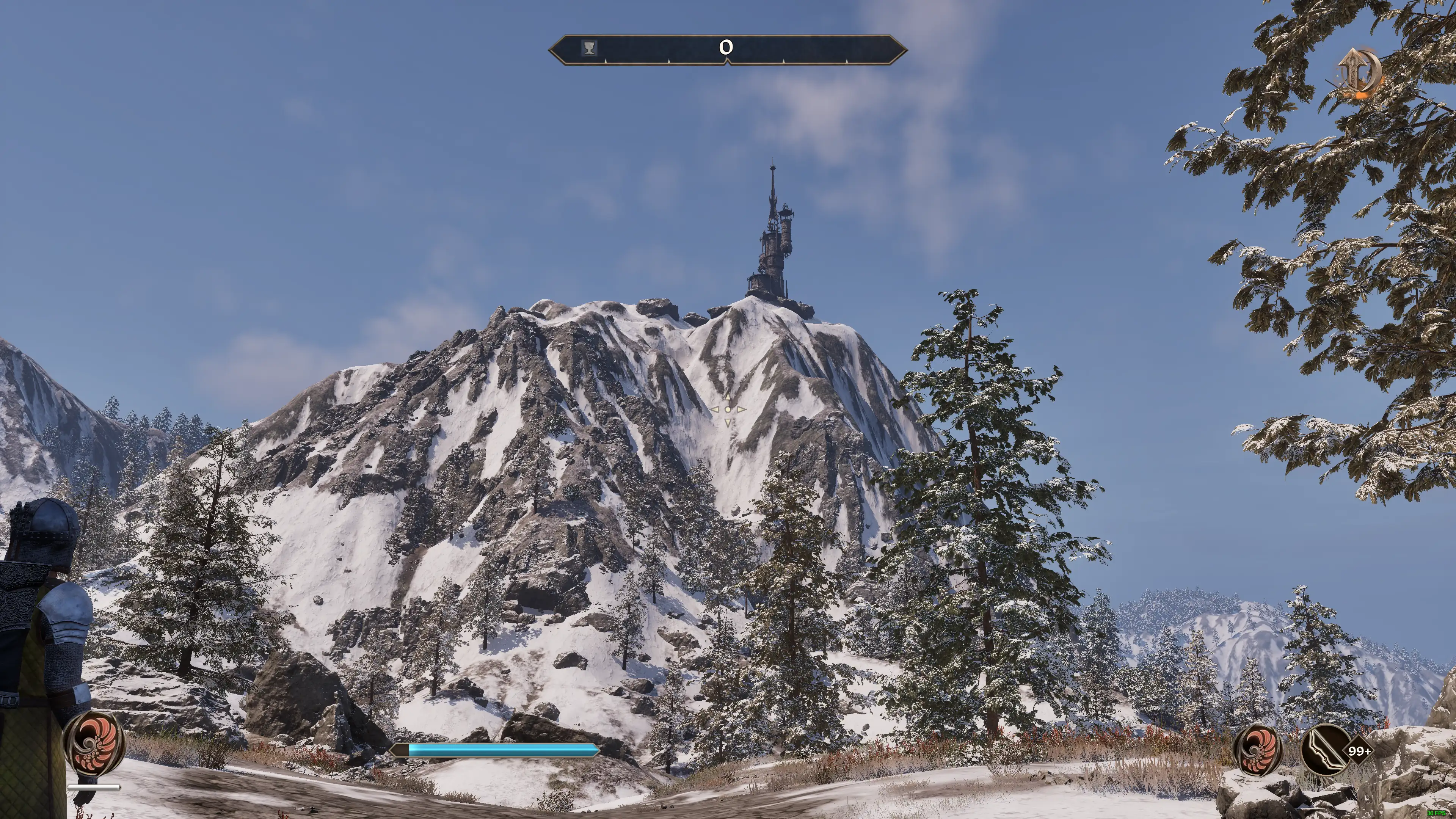 Der Frostspitzenturm im schönsten Sonnenschein(von Bruma aus) Bild: Der Frostspitzenturm im schönsten Sonnenschein(von Bruma aus)