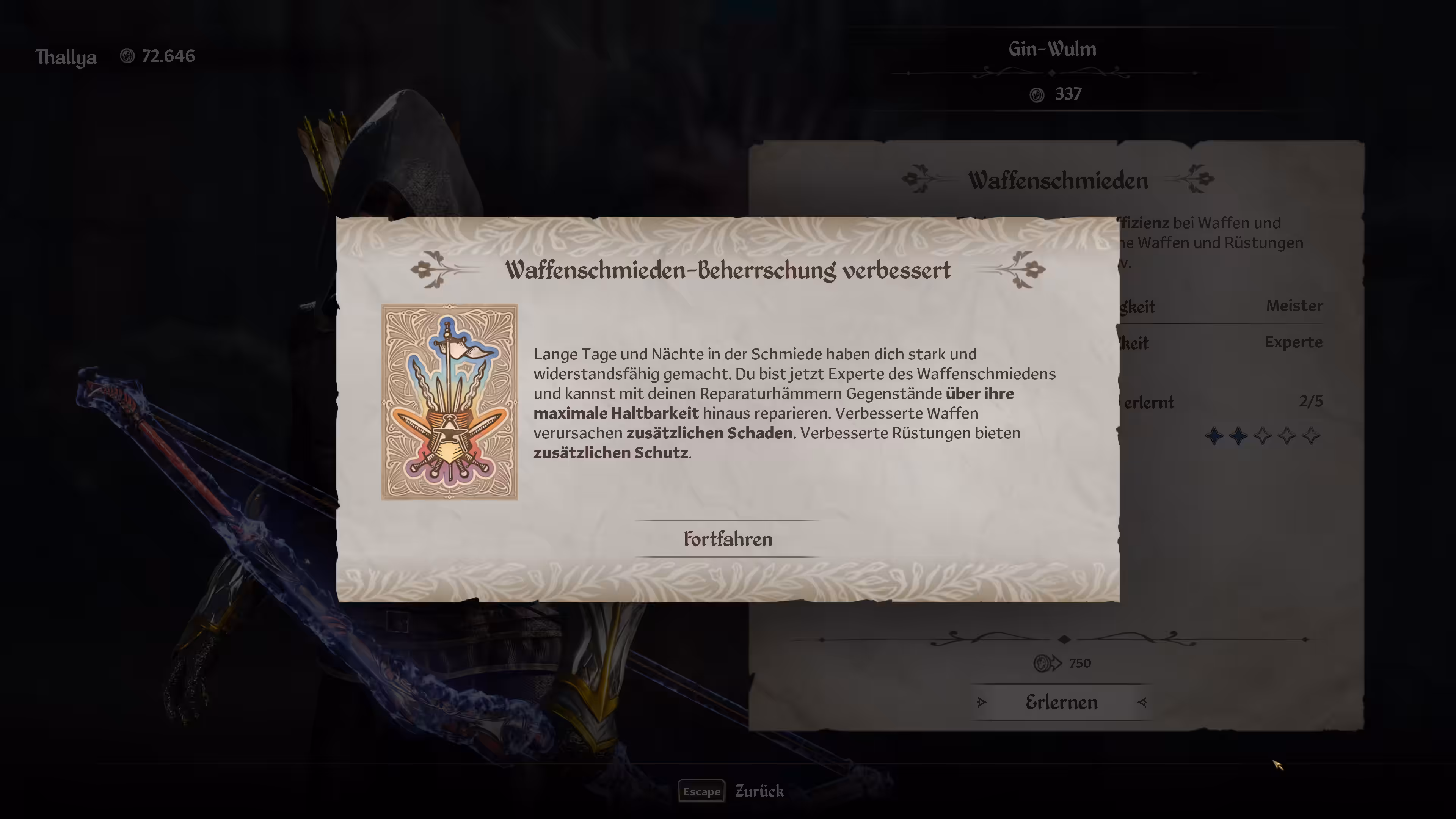 Experte des Waffenschmiedens! Bild: Experte des Waffenschmiedens!