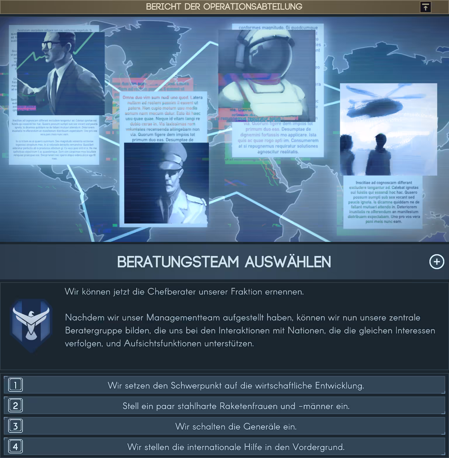 Beratungsteam auswählen Bild: Beratungsteam auswählen