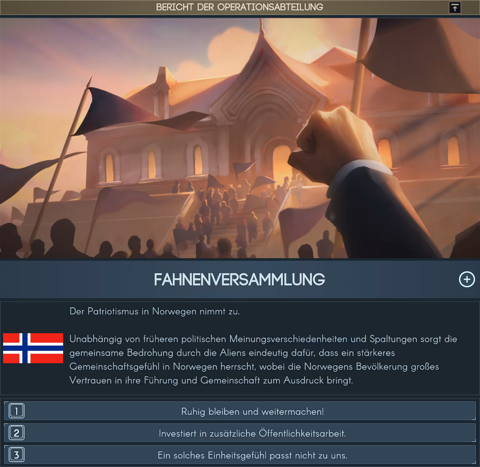 Fahnenversammlung Bild: Fahnenversammlung