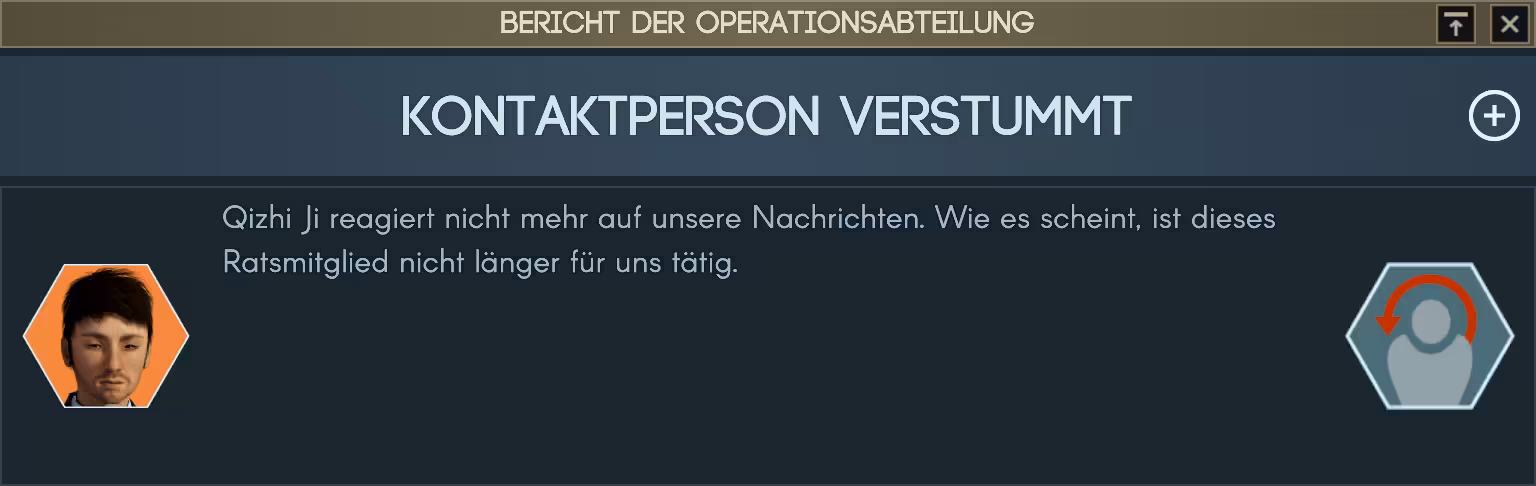 Kontaktperson verstummt Bild: Kontaktperson verstummt