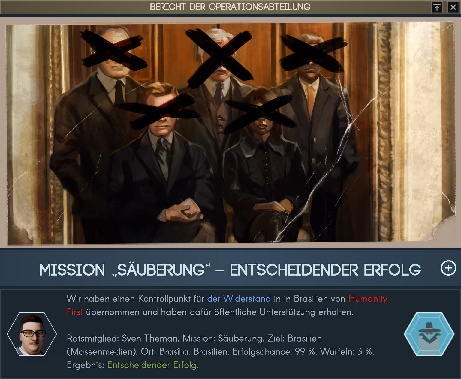 Mission Säuberung: Entscheidender Erfolg Bild: Mission Säuberung: Entscheidender Erfolg