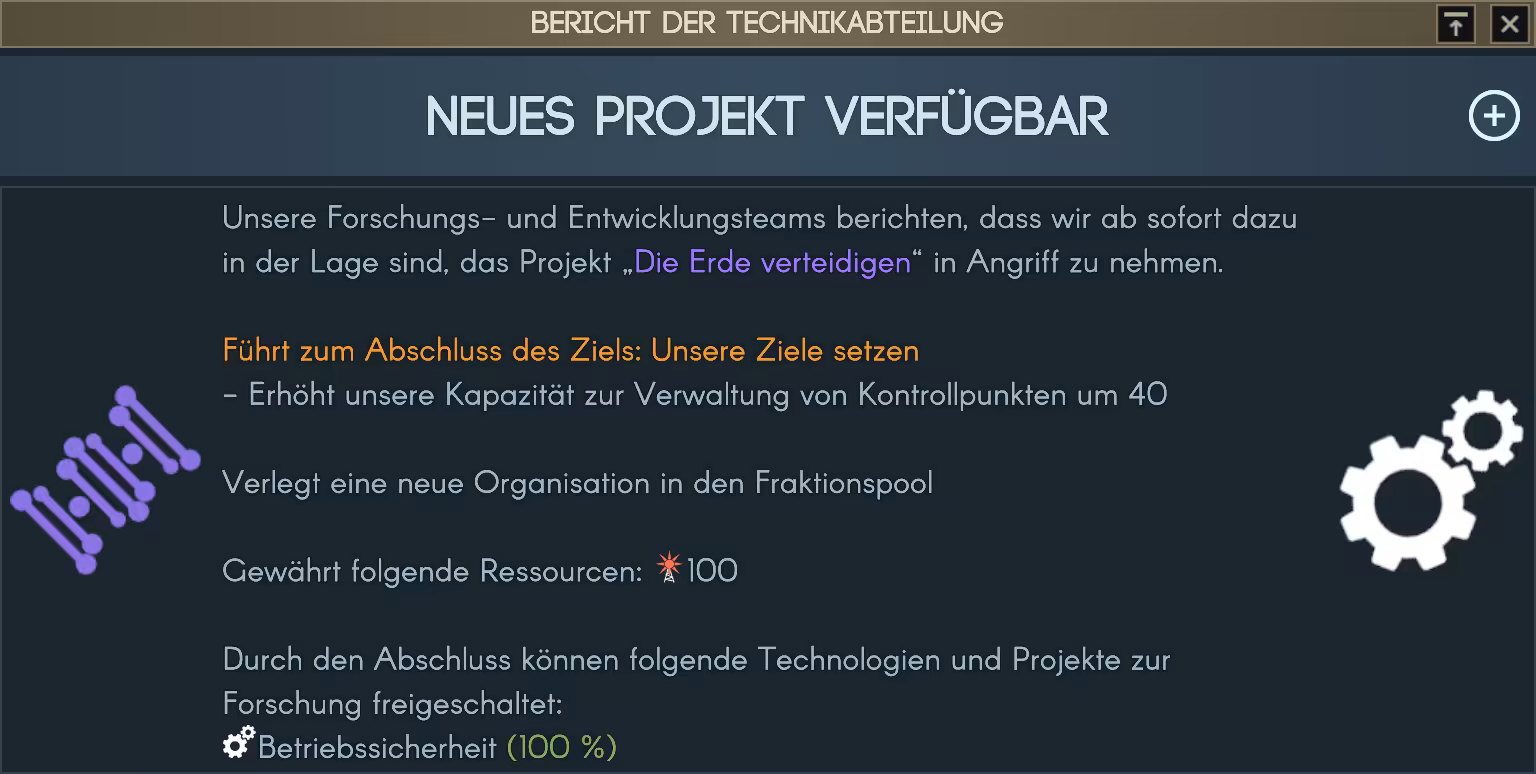 Neues Projekt verfügbar: Die Erde Verteidigen Bild: Neues Projekt verfügbar: Die Erde Verteidigen