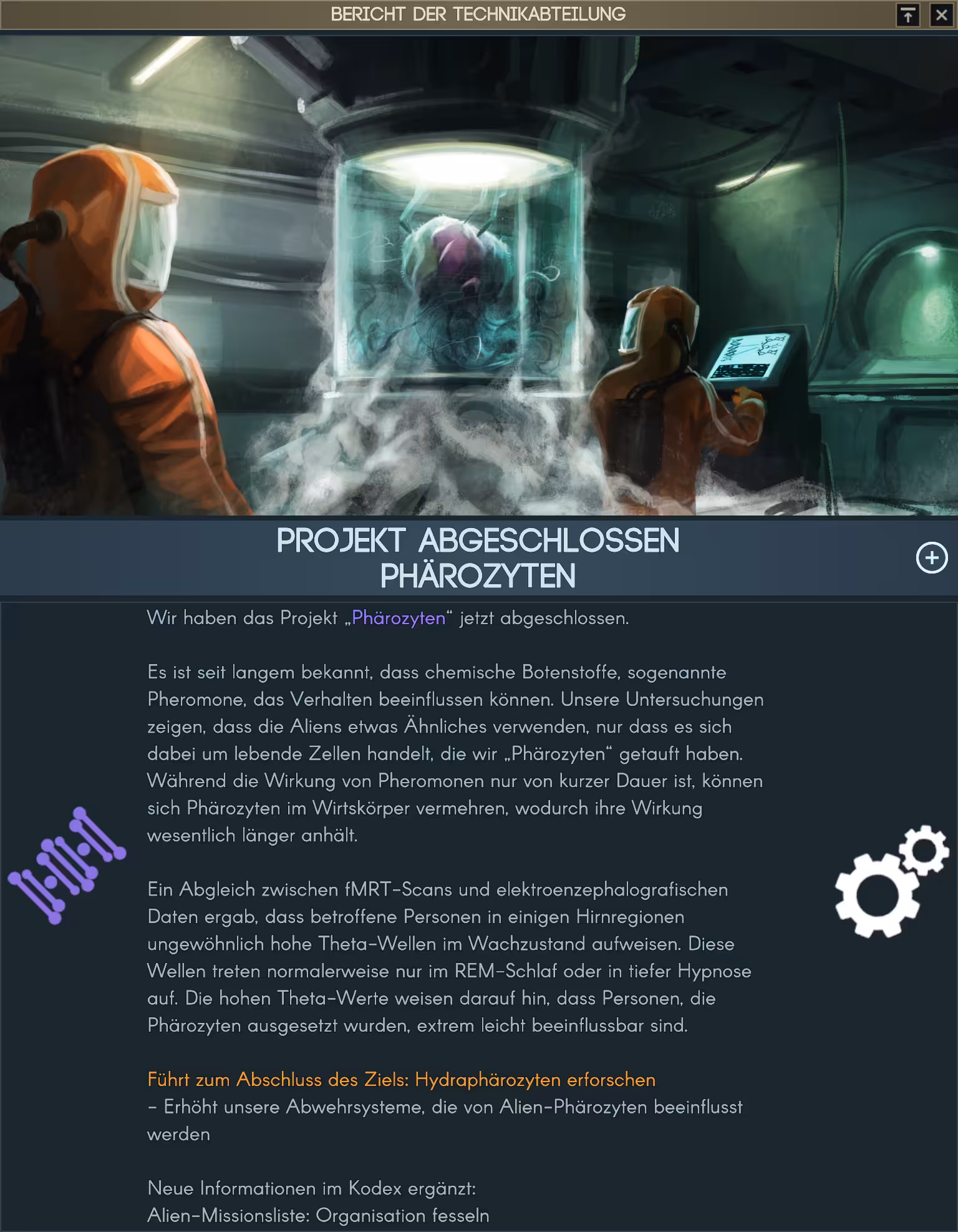 Projekt Phärozyten abgeschlossen.. Bild: Projekt Phärozyten abgeschlossen..
