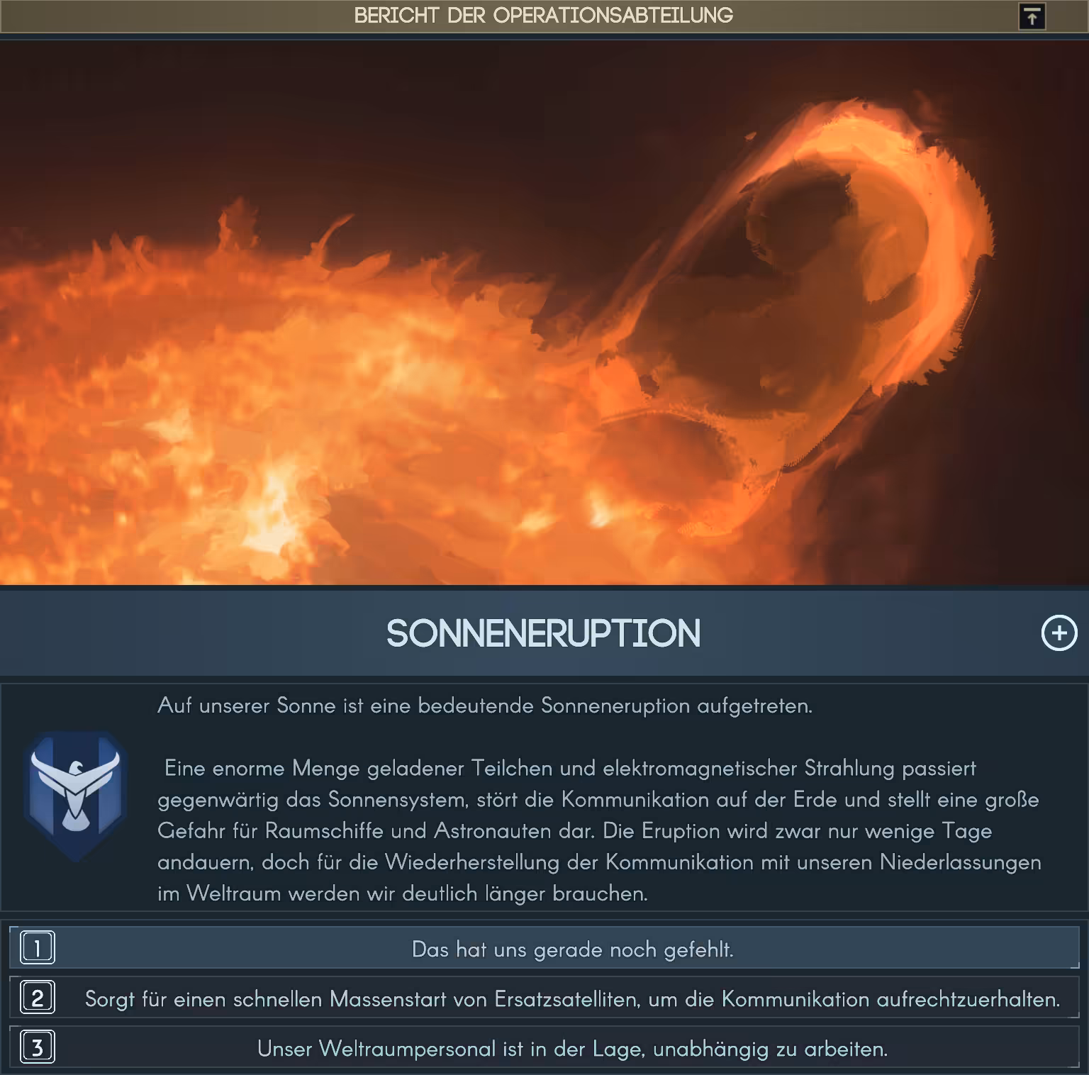 Sonneneruption! Bild: Sonneneruption!