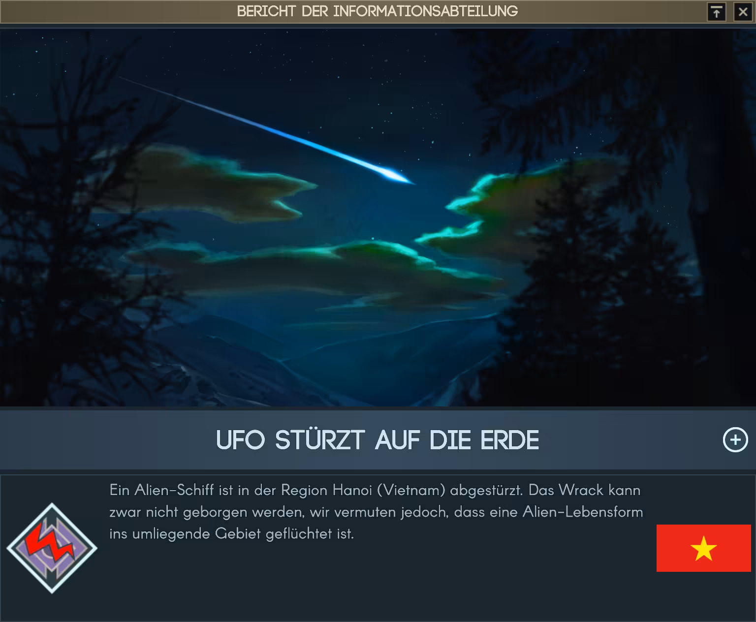 Ufo stürzt auf die Erde #1 Bild: Ufo stürzt auf die Erde #1